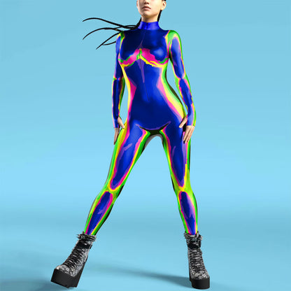 Women's Jumpsuit Futuristic Punk Style 5