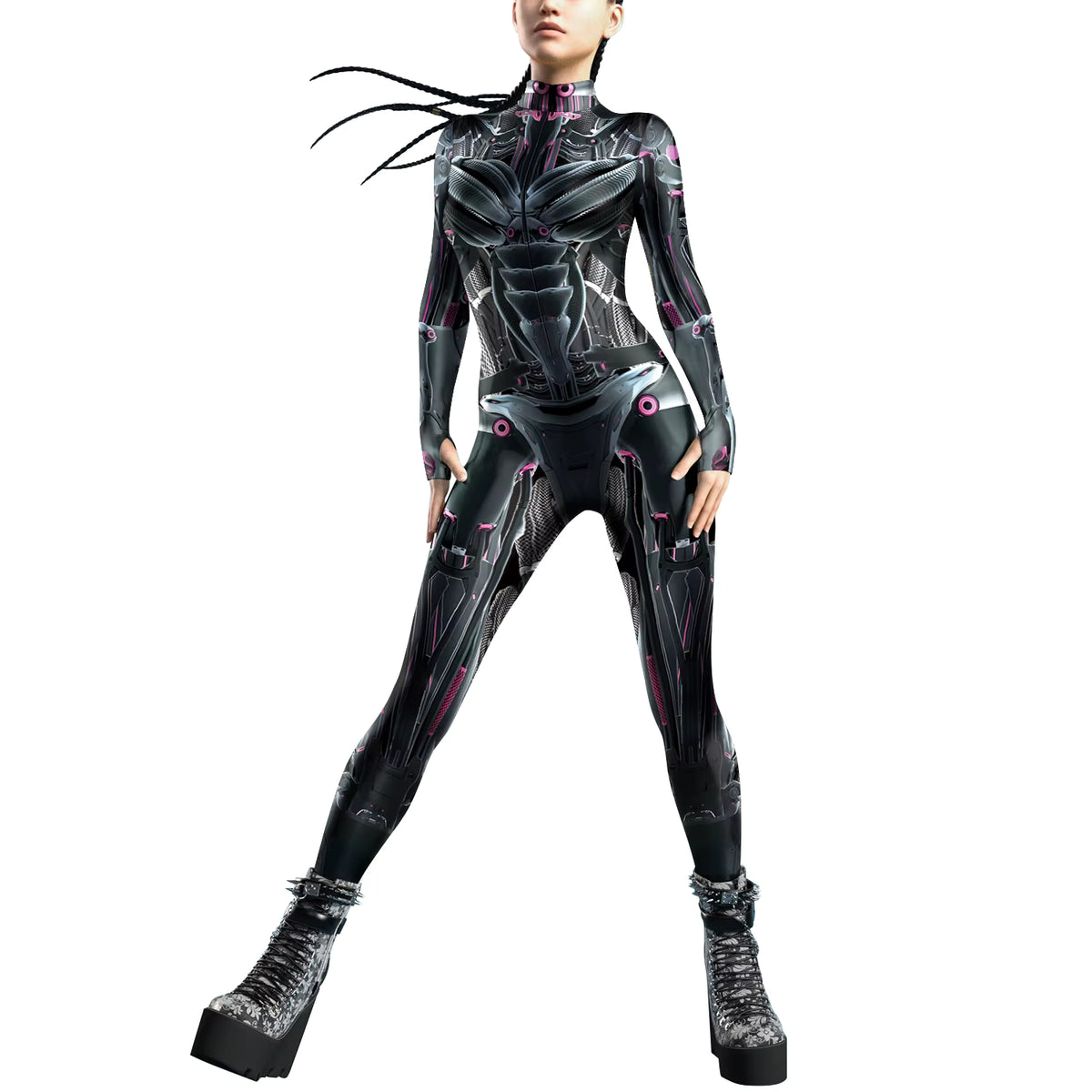 Women's Jumpsuit Futuristic Punk Style 9