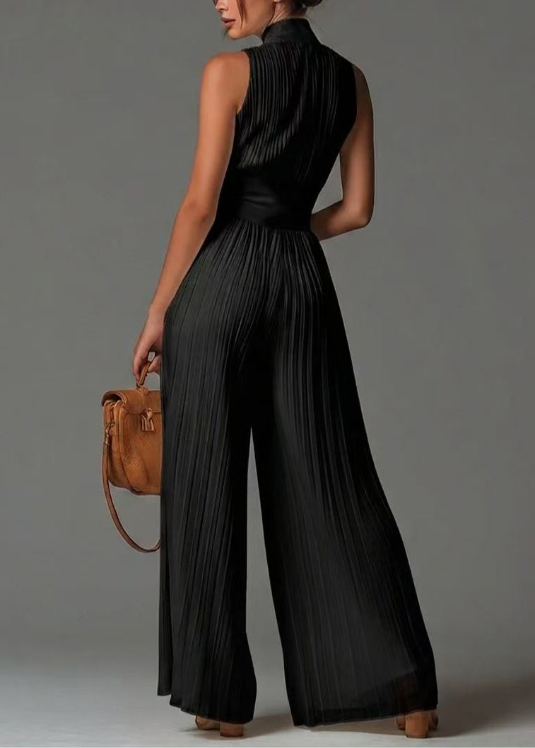 Women's Jumpsuit Textured Zip-Up Design 2