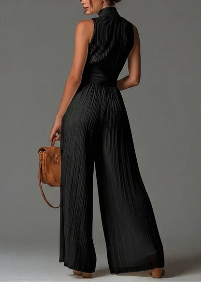 Women's Jumpsuit Textured Zip-Up Design 2