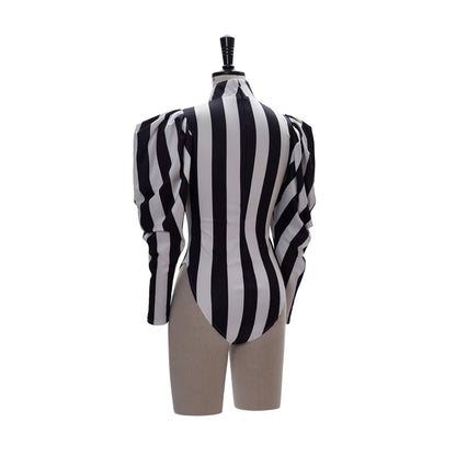 Women's Jumpsuit Victorian Gothic Striped Cosplay Costume 3