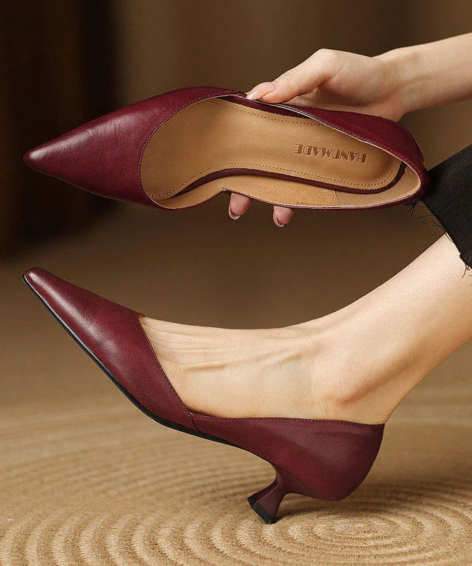 Women's Kitten Heel Pointed Toe Pumps 1