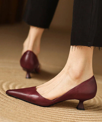 Women's Kitten Heel Pointed Toe Pumps 2