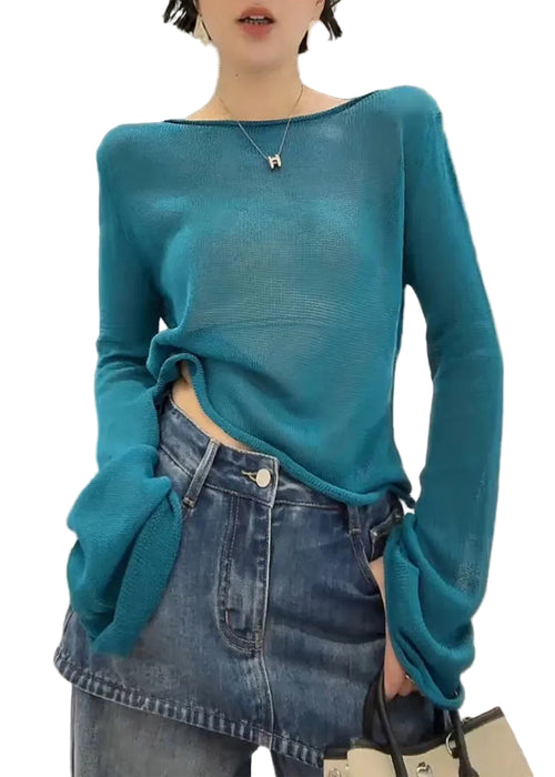 Women's Knit Top Flare Sleeve Loose Fit 0
