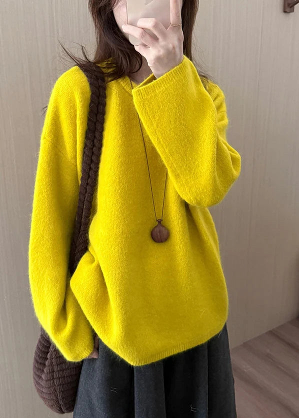 Women's Knit Top O-Neck Casual Warm Style 2