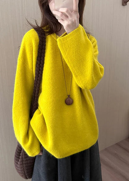 Women's Knit Top O-Neck Casual Warm Style 2