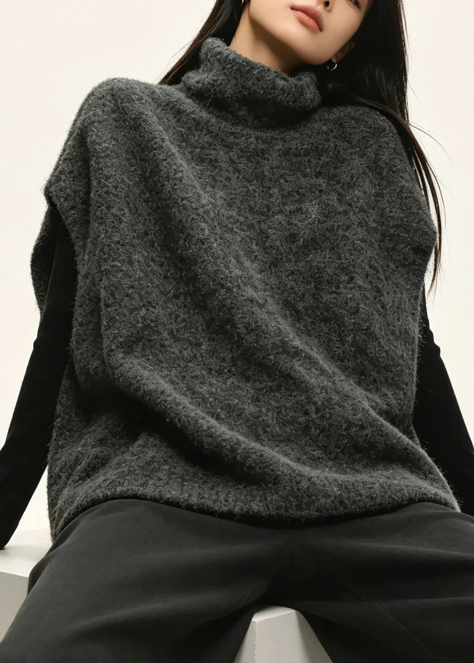 Women's Knit Waistcoat Casual Fit 1