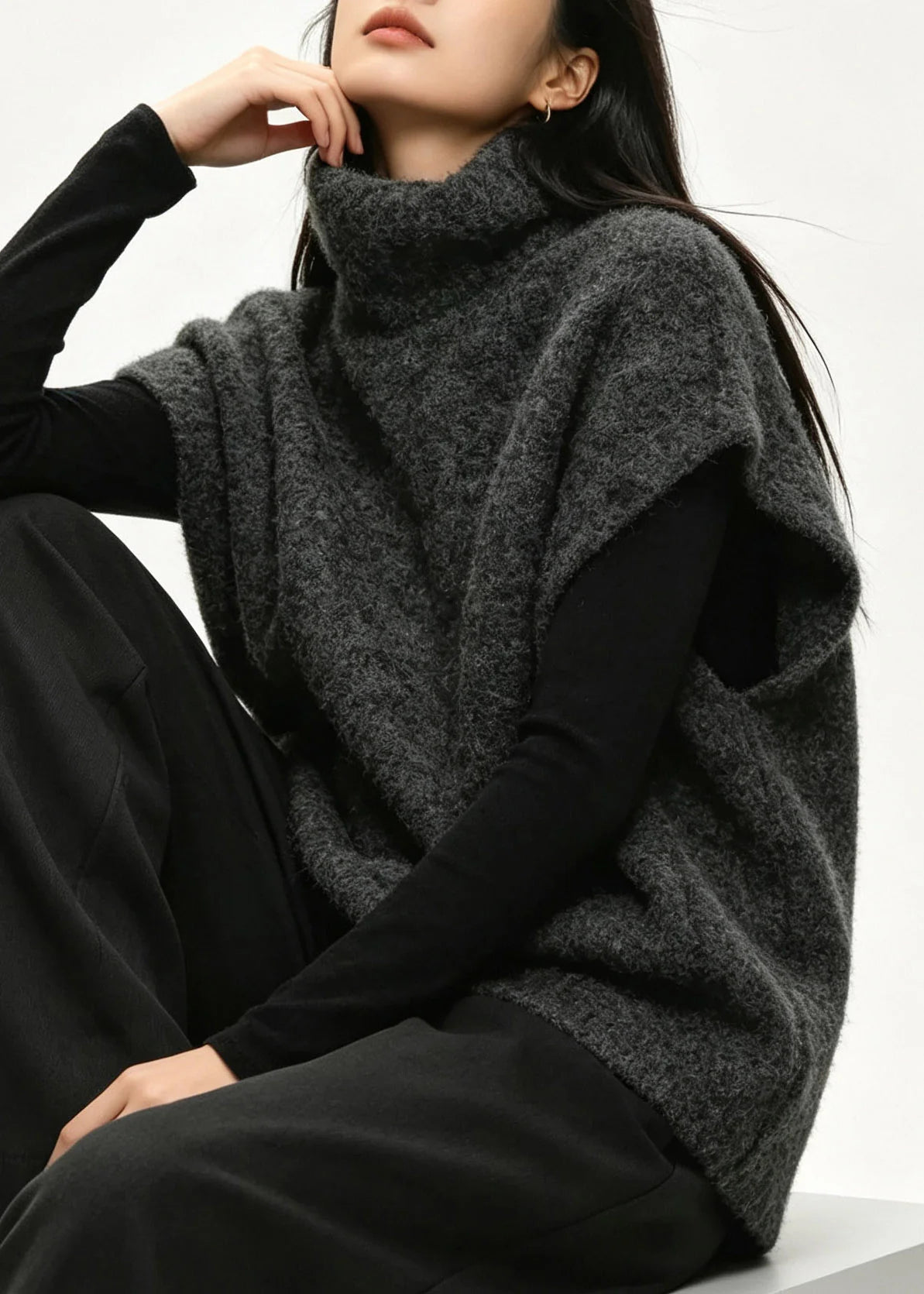 Women's Knit Waistcoat Casual Fit 4