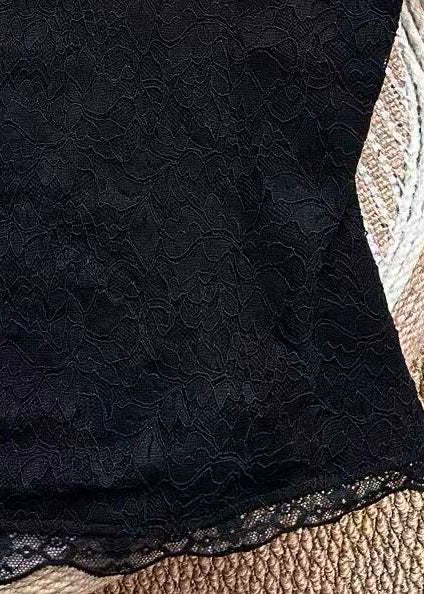Women's Lace Top Slash Neck Bow Detail 3