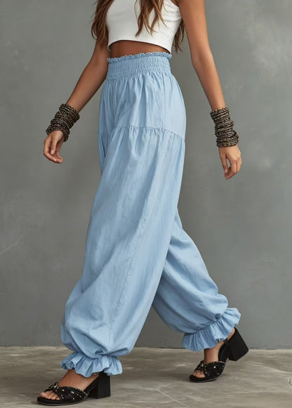 Women's Lantern Pants Casual Ruffled Style 2