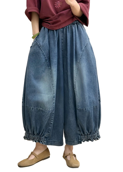 Women's Lantern Pants Patchwork Style 0
