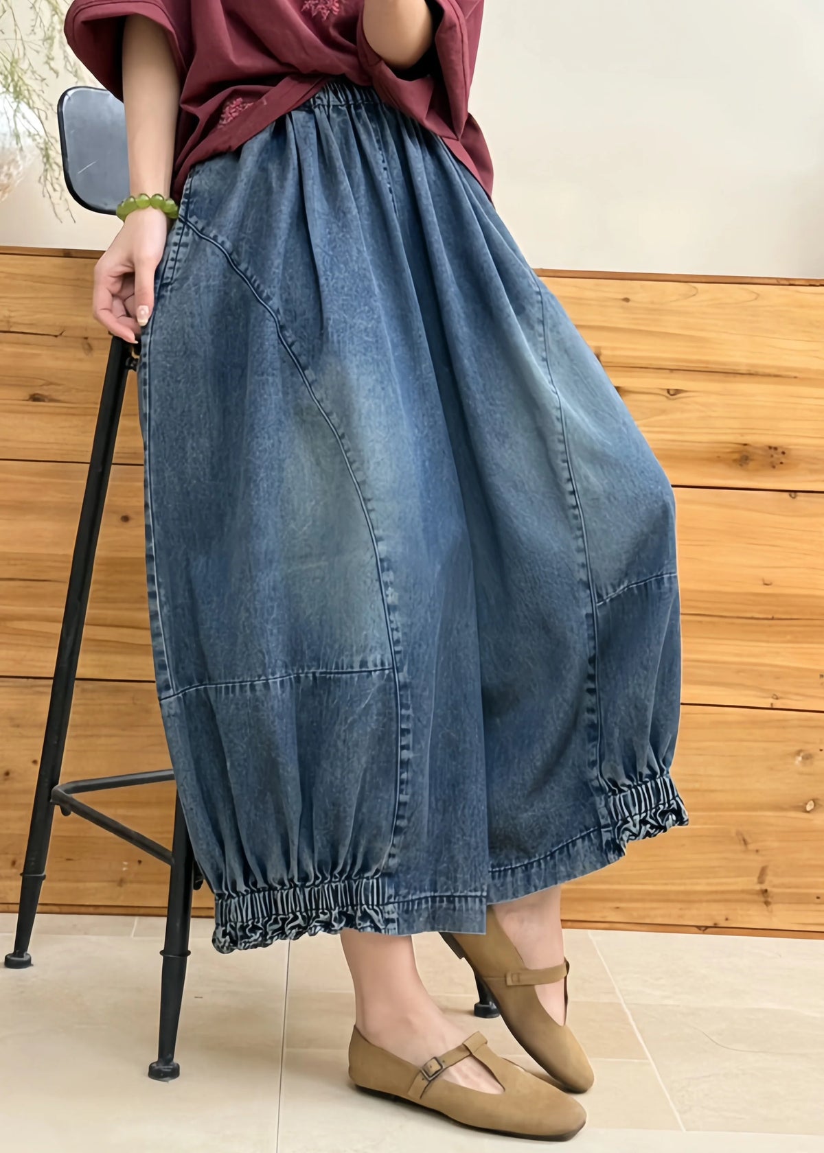 Women's Lantern Pants Patchwork Style 2