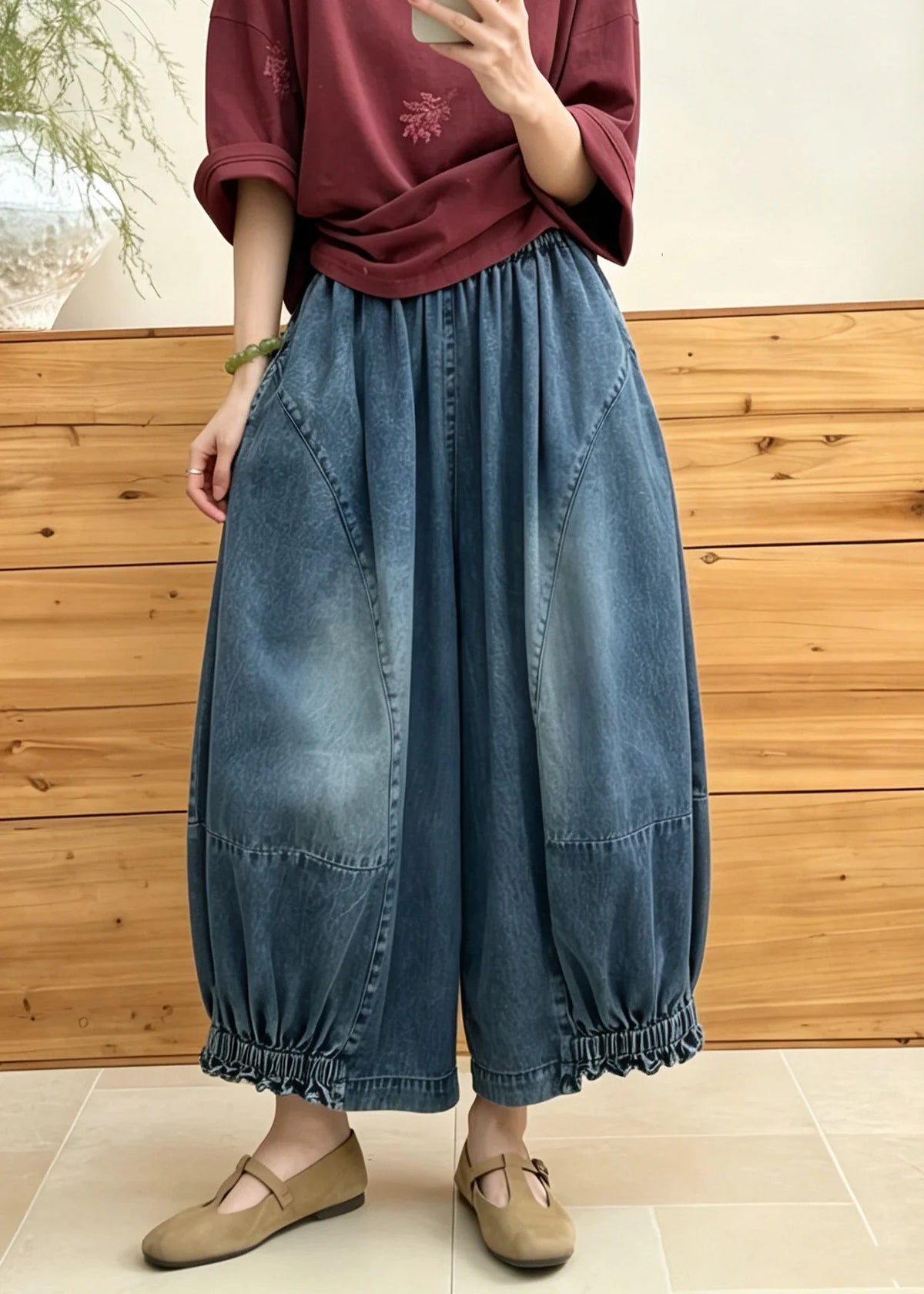 Women's Lantern Pants Patchwork Style 3