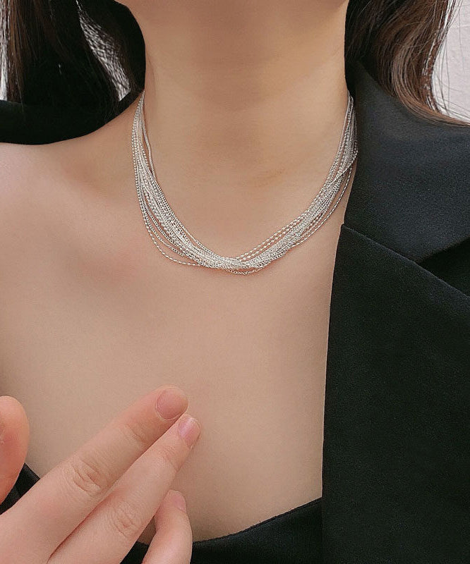 Women's Layered Bead Necklace Contemporary Style 0