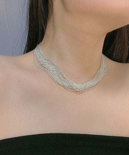 Women's Layered Bead Necklace Contemporary Style 4