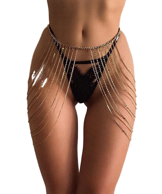 Women's Layered Body Chain Tassel Style 0