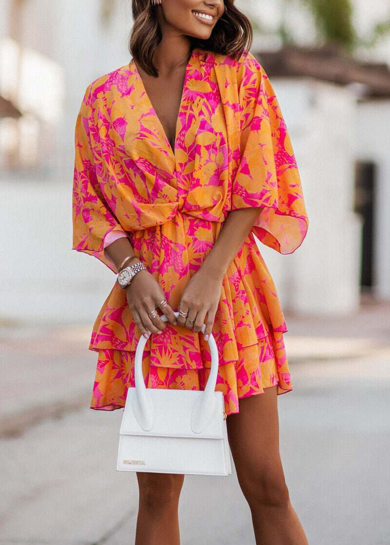 Women's Layered Dress Printed Summer Style 1
