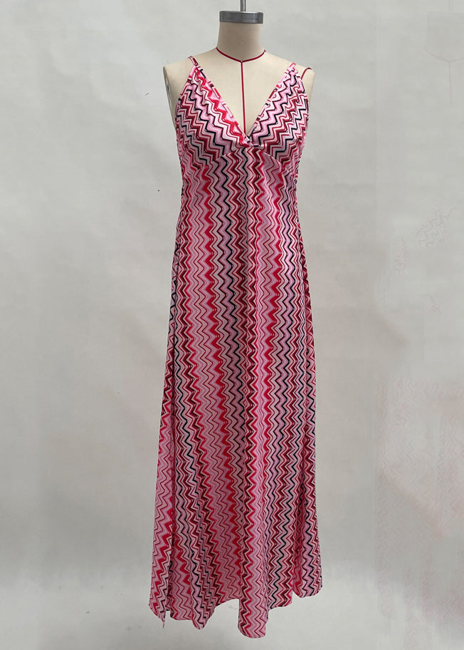 Women's Long Dress Bohemian Style Spaghetti Strap 3