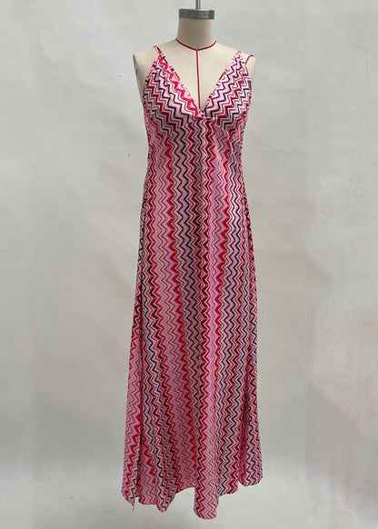 Women's Long Dress Bohemian Style Spaghetti Strap 3