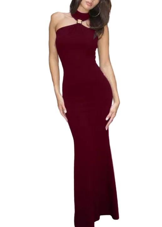 Women’s Long Dress Cold Shoulder Boho Style 0