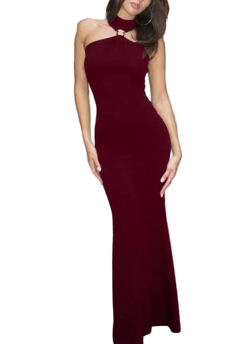 Women’s Long Dress Cold Shoulder Boho Style 0