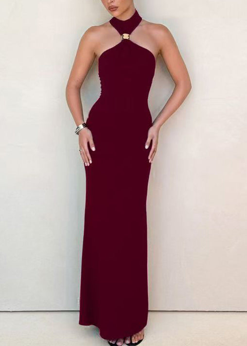 Women’s Long Dress Cold Shoulder Boho Style 3