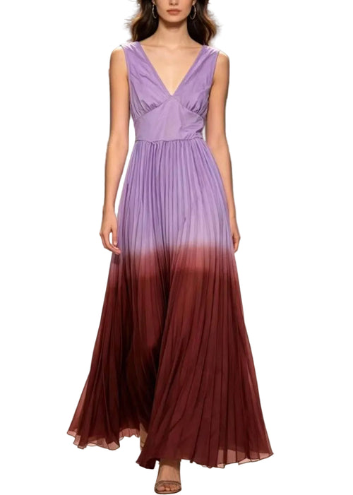 Women’s Long Dress Colorblock Backless Spaghetti Strap 0
