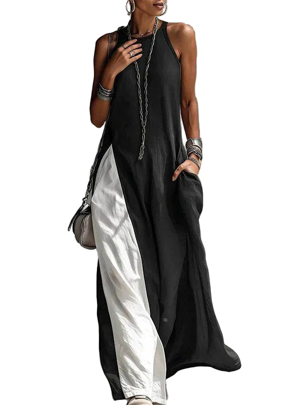 Women's Long Dress Loose Fit Spaghetti Strap 0
