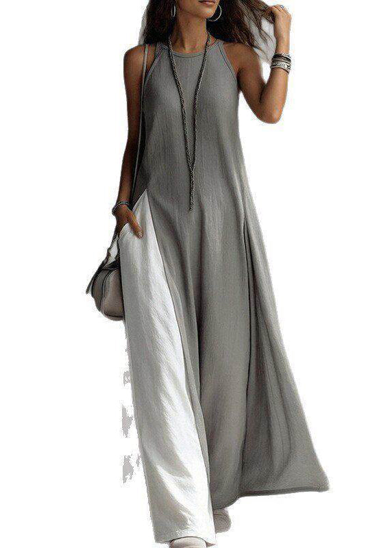 Women's Long Dress Loose Fit Spaghetti Strap 4