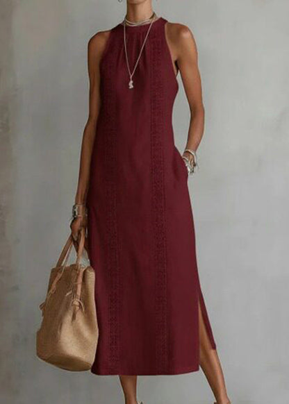 Women's Long Dress Side Open Summer Style 2