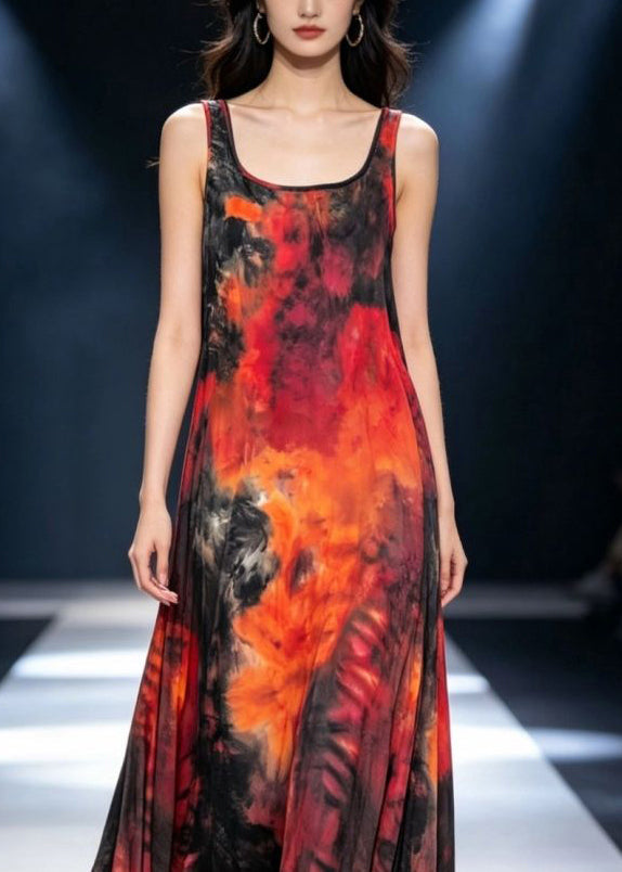 Women's Long Dress U Neck Spaghetti Strap Sleeveless 2