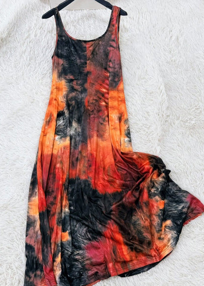 Women's Long Dress U Neck Spaghetti Strap Sleeveless 3