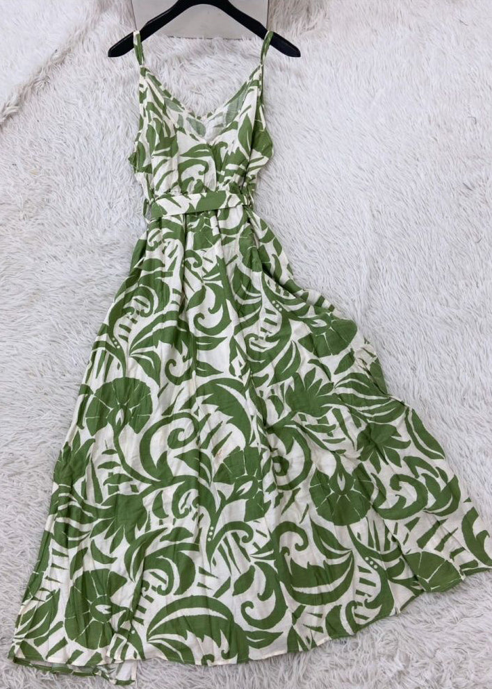 Women’s Long Dress V Neck Side Open Loose Fit 3