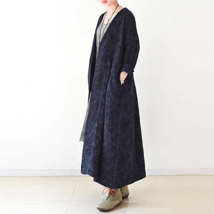 Women's Long Maxi Coat V Neck Casual Cardigan 1