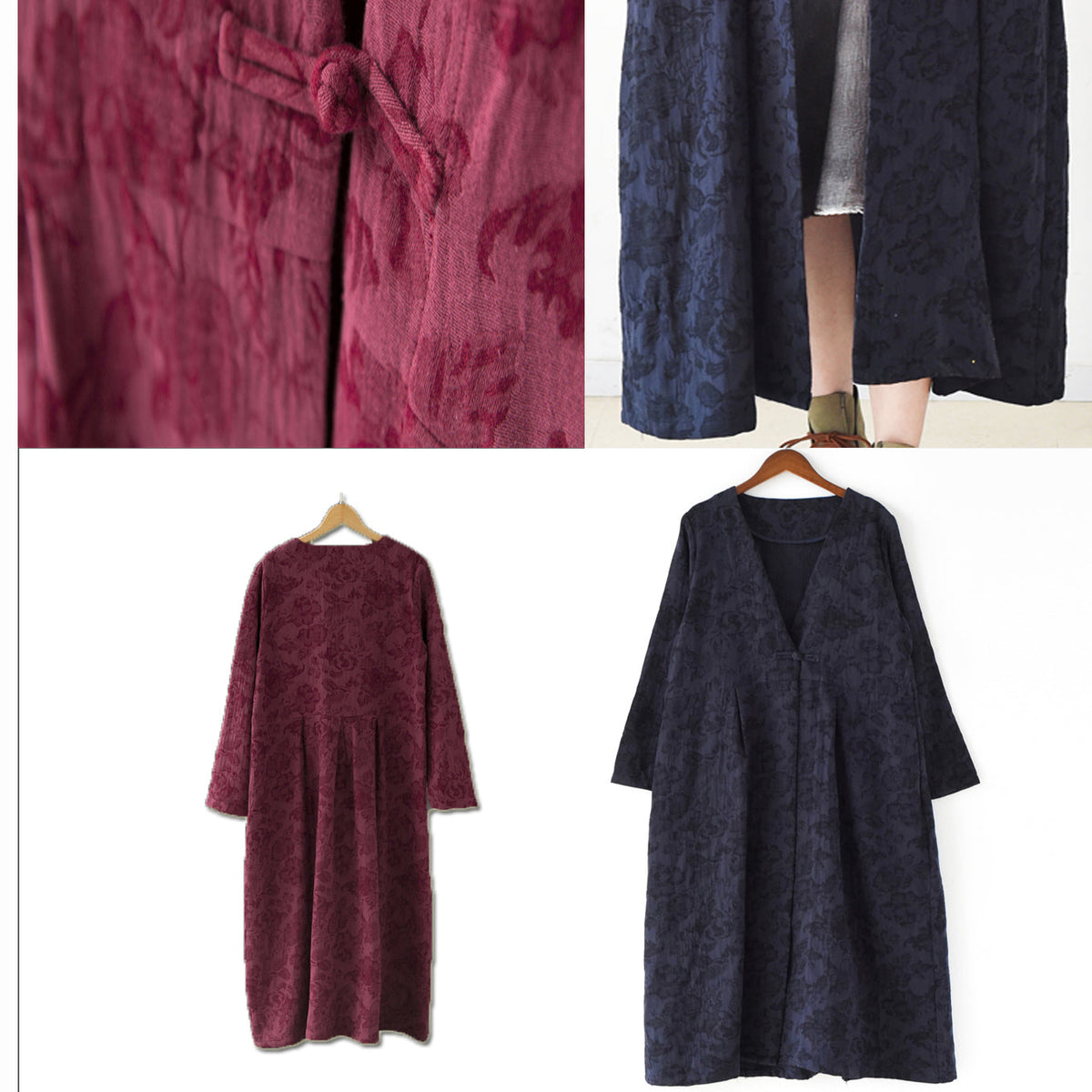 Women's Long Maxi Coat V Neck Casual Cardigan 4