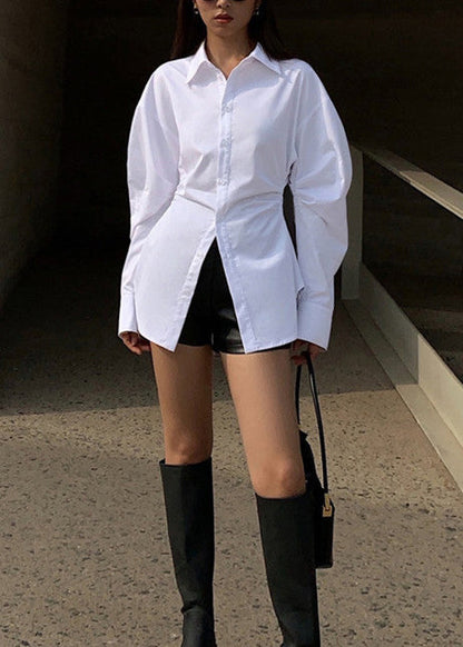 Women's Long Sleeve Blouse with Peter Pan Collar 2