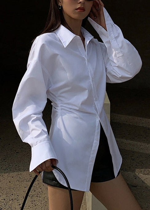 Women's Long Sleeve Blouse with Peter Pan Collar 3