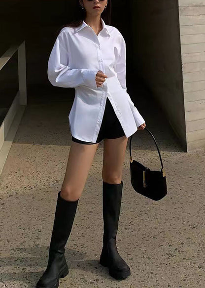 Women's Long Sleeve Blouse with Peter Pan Collar 4