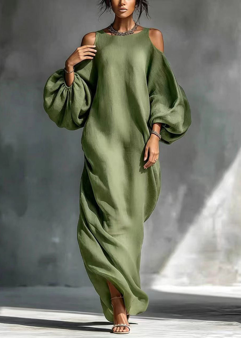 Women's Long Sleeve Cold Shoulder Dress Casual 1
