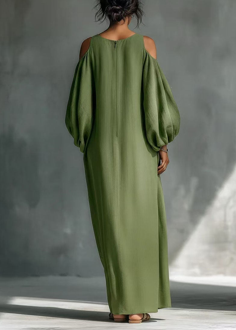 Women's Long Sleeve Cold Shoulder Dress Casual 2