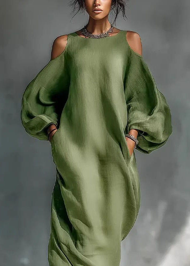 Women's Long Sleeve Cold Shoulder Dress Casual 3