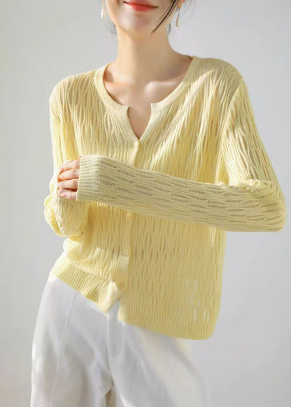 Women's Long Sleeve Cut Out Knit Cardigan 4