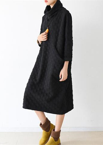 Women's Long Sleeve Dress High Neck Autumn Style 2