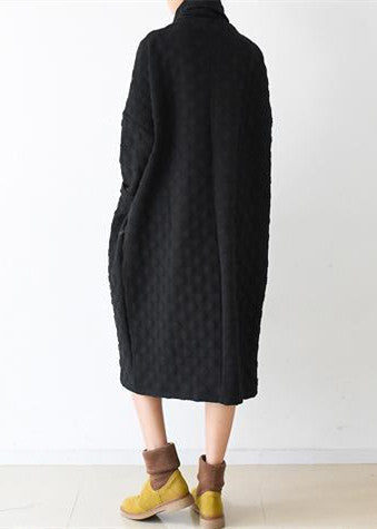 Women's Long Sleeve Dress High Neck Autumn Style 3