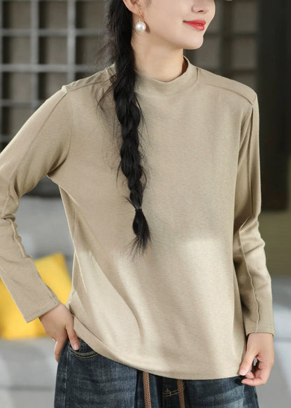 Women's Long Sleeve Patchwork T-Shirt Top 1