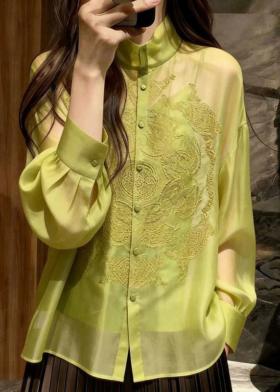 Women's Long Sleeve Shirt Embroidered 2