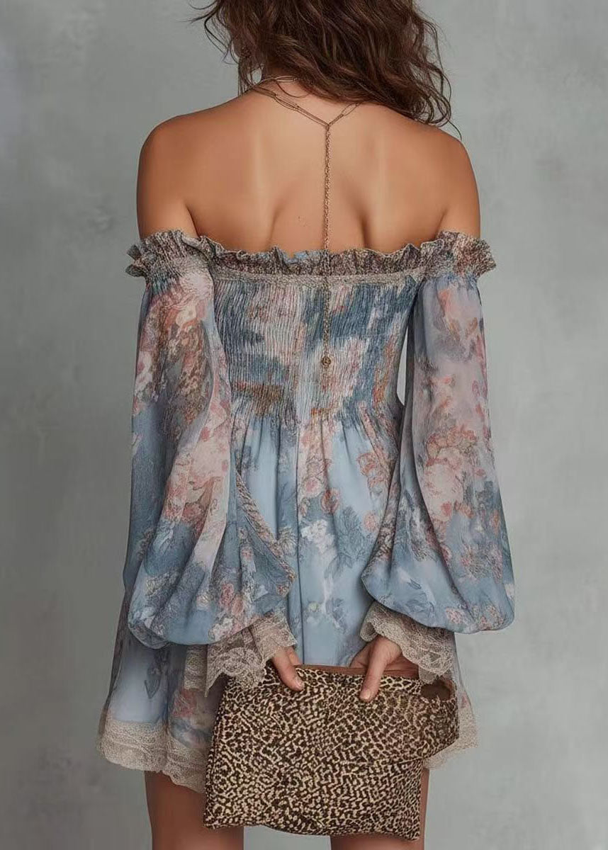 Women's Long Sleeve Shirt Patchwork Lace Design 2