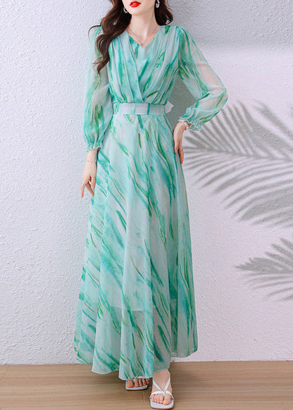 Women's Long Tunic Dress V Neck Fall Style 1