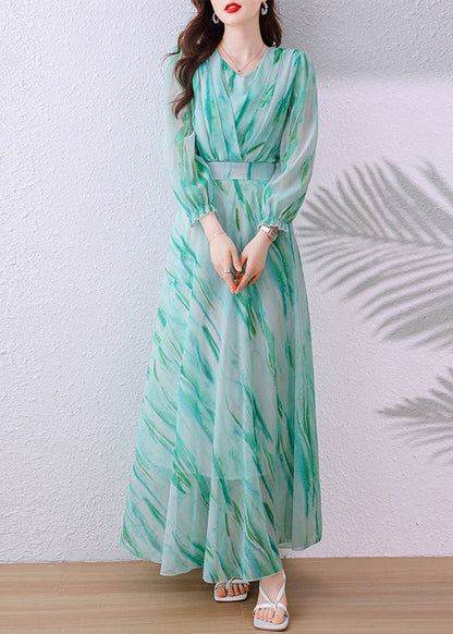 Women's Long Tunic Dress V Neck Fall Style 2
