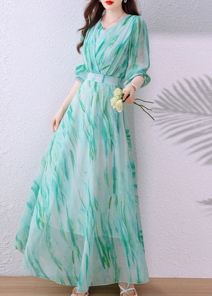Women's Long Tunic Dress V Neck Fall Style 3